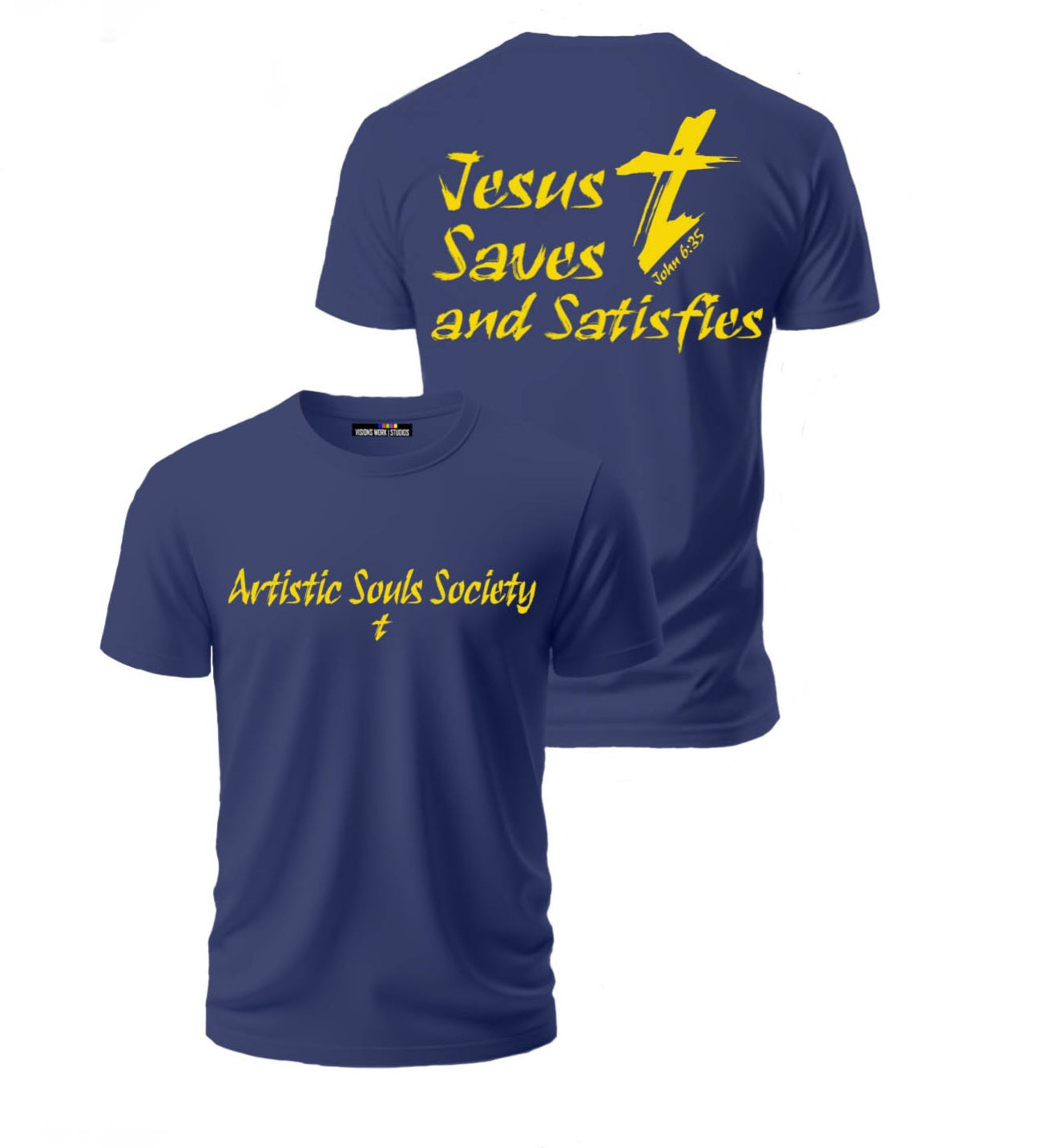 Jesus Saves & Satisfies ASSOC Tee