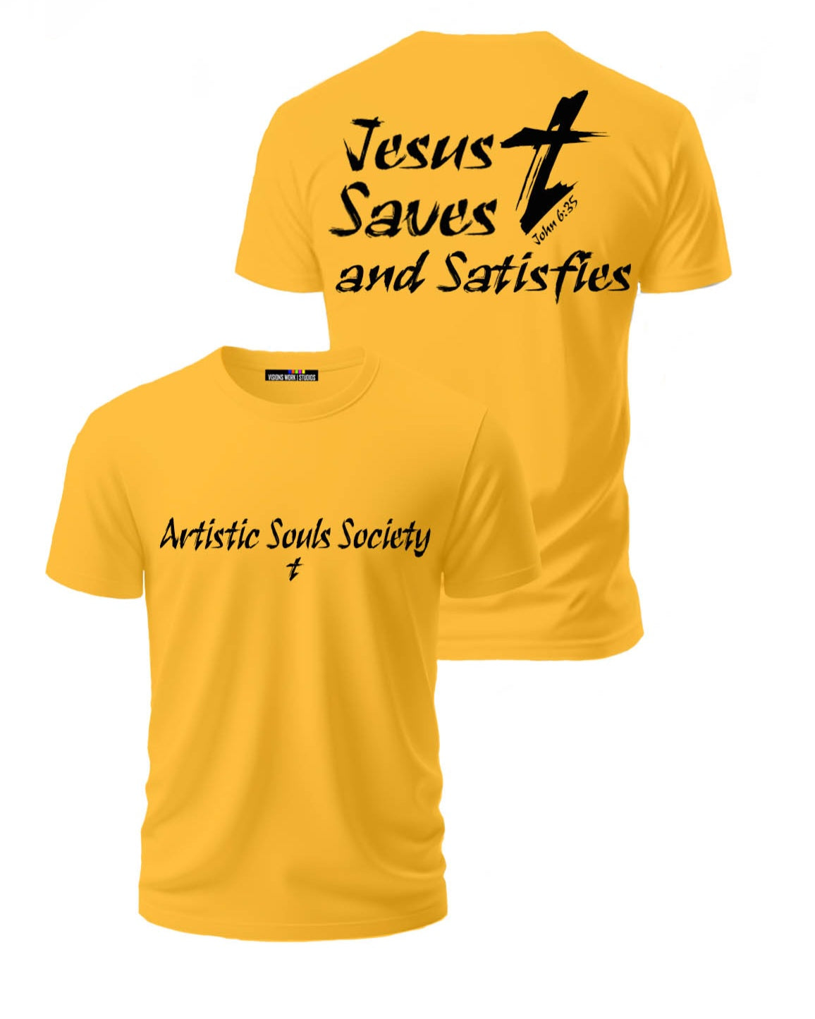 Jesus Saves & Satisfies ASSOC Tee