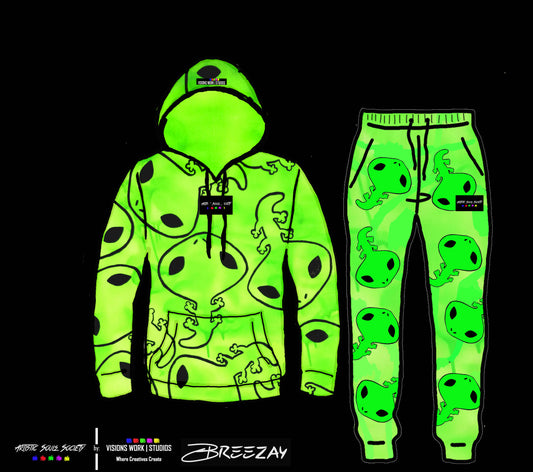 Breezo Gecko(BREEZAY) Hoodie & Sweatpants SET